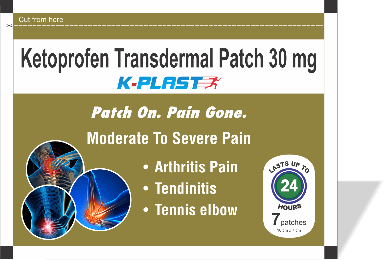 K Plast Ketoprofen Transdermal Pain Relief Patch Hetero Healthcare